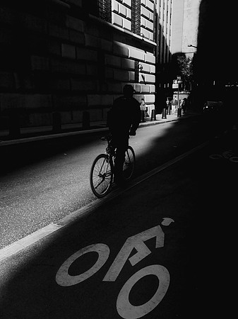 Silhouette Cyclist
